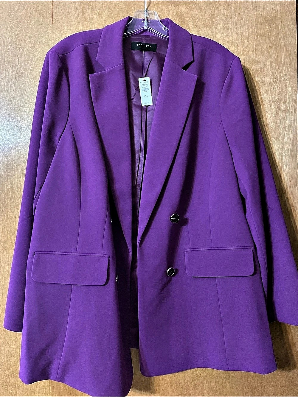 Talbots Women's Blazer Purple Size 16W NWT